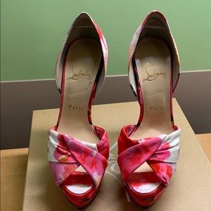 Christian Louboutin Floral printed pumps